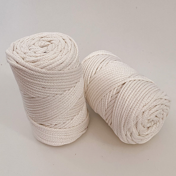 Шнур плетений YarnArt macrame cord натуральний 3 мм для макраме (№752)