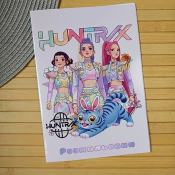 Раскраска KPop Demon Hunters Кейпоп-охотницы на демонов А5 (28677)