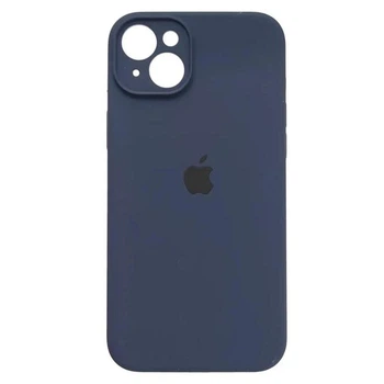 Чохол Silicone Premium case з захистом камери для iPhone 13 Full Camera Protective dark blue 9697