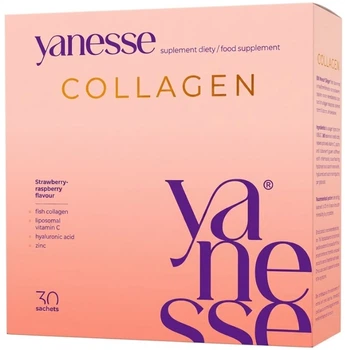 Колагеновий комплекс Aronpharma Yanesse Collagen Полунично‑малиновий 30 саше (5907127932311)