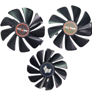 Вентилятор (кулер) NTK 35389 для відеокарти Sapphire Pulse RX 5700 XT Комплект 3шт (FD10015M12D) (black)