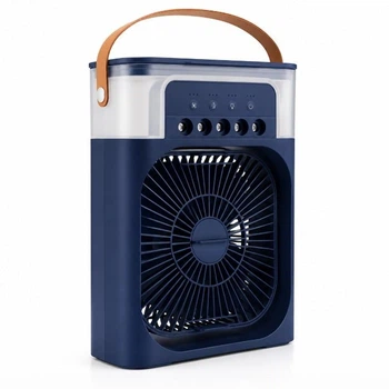 Портативный вентилятор MINI COOLING FAN WK-12 4в1, 600 мл, USB Type-C 20 × 14 см Blue