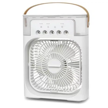 Портативный вентилятор MINI COOLING FAN WK-12 4в1, 600 мл, USB Type-C 20 × 14 см White