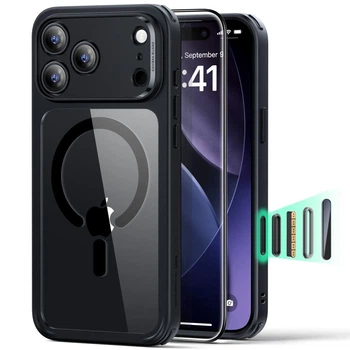 Чехол и защитное стекло ESR Classic Hybrid & Tempered Glass для iPhone 17 Pro Clear Black with MagSafe (4894240289082)