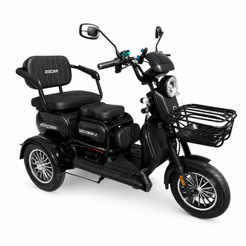 Электротрицикл OSCAR TRIO-2 1200W 72V 25Ah графит с графеновым аккумулятором