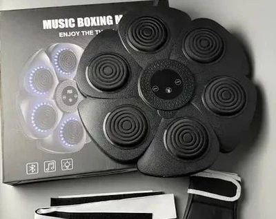 Мишень для бокса с перчатками и Bluetooth, боксерская мишень настенная 40 см на 6 целей (AY2-28) Черный