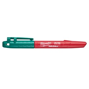 Маркер для будмайданчика INKZALL MILWAUKEE, тонкий зелений (48223190)