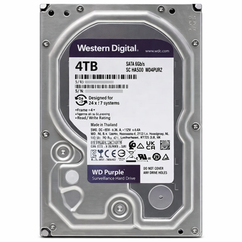 Жорсткий диск 3.5" Western Digital WD44PURZ 4ТБ 5400 об/хв 256 МБ SATAIII
