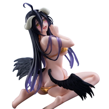 Фигурка аниме лимитированная Taito Albedo Альбедо Desktop Cute Swimsuit Ver Renewal TAIKURE Exclusive 15 см