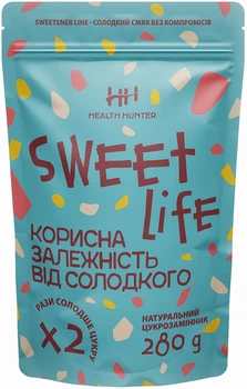 Заменитель сахара Health Hunter Sweet Life на основе эритрита, инулина и стевии 280 г (4820270340097)