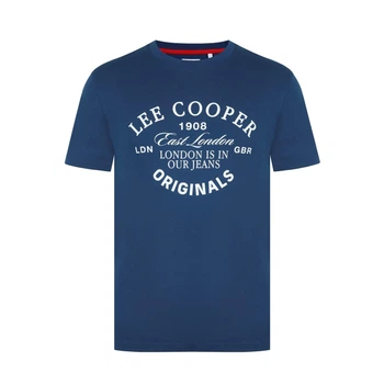 Футболка Lee Cooper Cooper Logo T Shirt M Синий 59013118-3