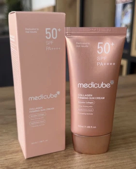 Сонцезахисний крем Medicube Collagen Firming Sun Cream SPF50+ PA++++ 50 мл з колагеном та гіалуроновою кислотою