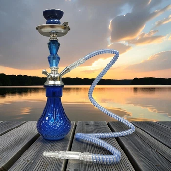 Кальян Hookah Amal Blue 0011-1 высотой 36 см на 1 персону