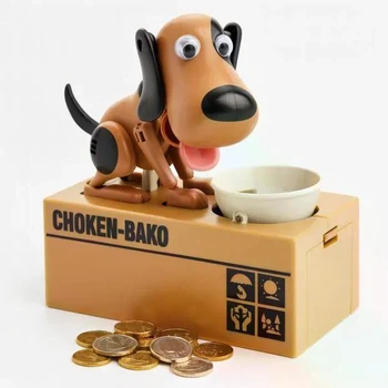 Інтерактивна скарбничка-собака My Dog Piggy Bank SN27, "голодний песик", що з'їдає монети, дитяча іграшка