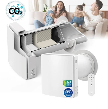 Побутовий рекуператор повітря ECO Pair 1.2 WiFi з датчиками CO2 та вологості