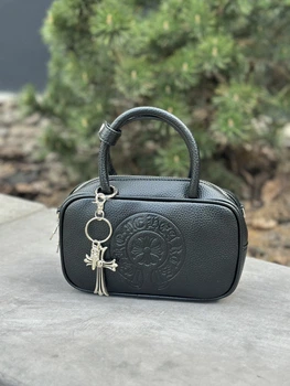 Женская сумка Chrome Hearts black стильная сумочка черная