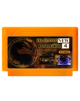 Игра RMC Famicom Dendy Mortal Kombat 4 Hack 90х Английская Версия Только Картридж Б/У