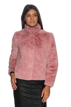 Куртка зі штучного хутра ONLVIDA FAUX FUR JACKET OTW NOOS 15160013-Dusty Rose ONLY 15160013-DUSTY ROSE M