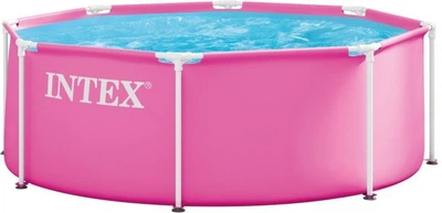 Basen stelażowy Intex okrągły dla dzieci 244 x 76 cm Różowy 28290ND (6941057432113)