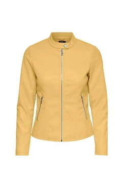Куртка шкіряна ONLMELISA FAUX LEATHER JACKET CC OTW 15205626 Cornsilk ONLY L Жовтий 15205626CORNSILK XS