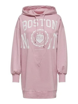 Кофта туніка ONLZOEY LS DREAMER OVERSIZED TUNIC NN 15258223-Dawn Pink-Print:BOSTON ONLY L Розовий 15258223-DAWN PINK-PRINT: S