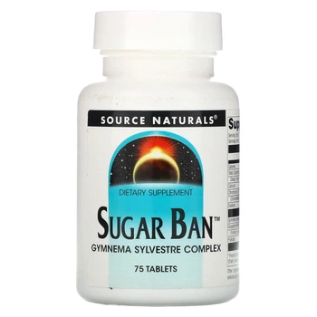 Засіб зниження цукру в крові Source Naturals (Sugar Ban Gymnema Sylvestre complex) 75 таблеток SNS00789