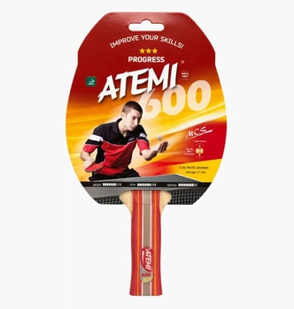 Ракетка для настольного тенниса ATEMI 600 Black DT1-10042 MISC