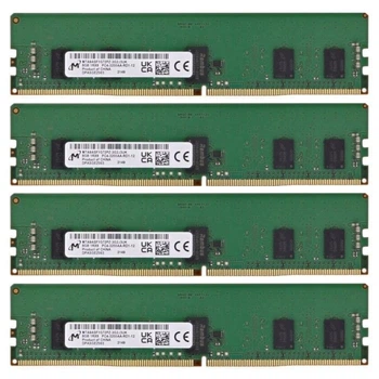 Оперативна пам'ять Micron 32GB PC4-2400T-R / 4x 8GB / DDR4 / 2400MHz / ECC Reg / MTA9ASF1G72PZ - Б/У