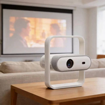 Смарт проектор NSL03 Android 350 ANSI HD 1080P поддержка 4K wi-fi 6 Bluetooth Home series портативный мини-проектор для дома и офиса домашний кинотеатр для фильмов и презентаций HDMI USB 360° поворот