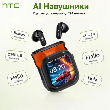AI-навушники HTC з функцією миттєвого перекладу у реальному часі, ЧОРНІ