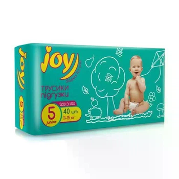 Трусики-підгузки Joy Run & Fun розмір 5 (11-15 кг), 40 шт
