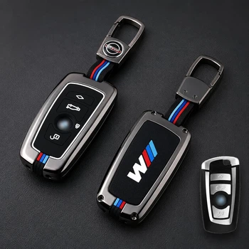 Металлический кейс для ключа BMW F-серии, чехол для ключа бмв, накладка на ключ БМВ графит