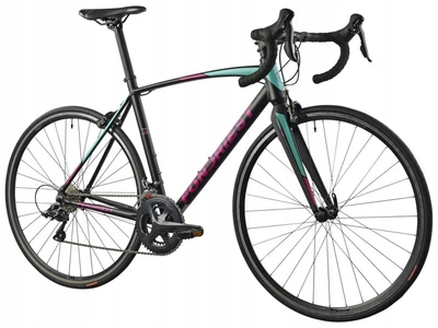 Шосейний велосипед FONDRIEST Eagle 1.0 D21 28 дюймів Чорний, рожевий і аквамарин
