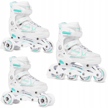 Роликові ковзани 3в1, регульовані RAVEN Spirit White/Mint 37-40