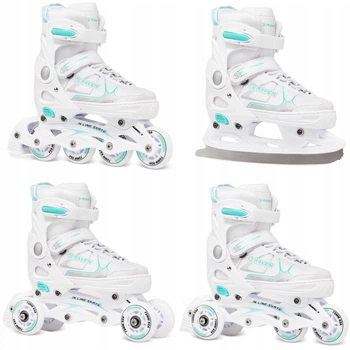 Роликові ковзани Роликові ковзани 4в1 Регульовані RAVEN Spirit White/Mint 40-43