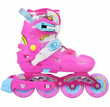 Роликові ковзани для дівчинки Flying Eagle S6 pro Adjustable Roller Skates, рожеві, 38-42