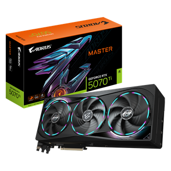 Відеокарта GeForce RTX 5070 Ti 16GB Gigabyte Aorus Master (GV-N507TAORUS M-16GD)