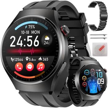 SMARTWATCH Годинник ЕКГ Монітор артеріального тиску Звіт про стан глюкози AMOLED 3 смуги