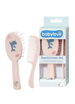 Дитячий набір для розчісування волосся Babylove Рожевий Дельфін (2 шт.)