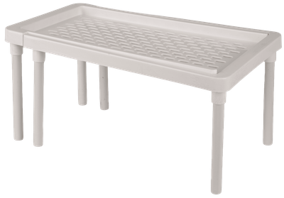 Етажерка VIOLET HOUSE 6036 Поличка розсувна WHITE 18*35/62*18 см