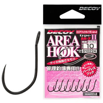 Крючок Decoy Area Hook II Mat Black 14, 8 шт/уп