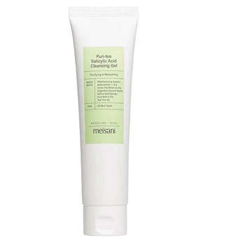 Гель Meisani Puri-Tea Salicylic Acid Cleansing Gel с салициловой кислотой для очищения и ухода за проблемной кожей лица, 150 мл