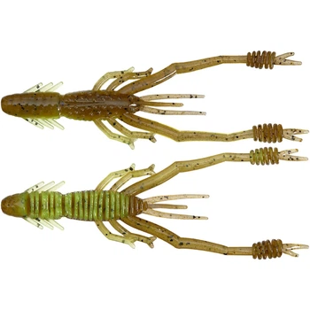 Силікон Reins Ring Shrimp 4" B08 Green Pumpkin Chart Melon (6шт/уп)
