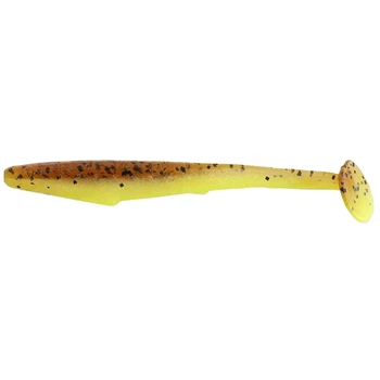 Силикон Reins Rockvibe Shiner 4" B48 Motoroil Pepper/Chartreuse Pearl (8шт/уп)