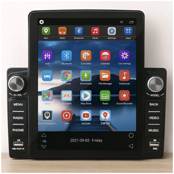 Автомагнітола 9,5 дюйма Android 4 ГБ 64 ГБ CarPlay GPS Wi-Fi чорний LS-2425
