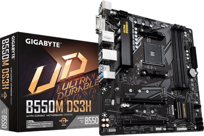 Материнська плата Gigabyte B550M DS3H Socket AM4 (B550M DS3H) Б/В