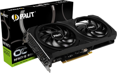 Видеокарта GeForce RTX 4060 8GB Palit Infinity 2 OC (NE64060S19P1-1070L) Б/У