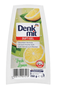 Гелевий освіжувач повітря Fresh Lemon, Denkmit 150 г