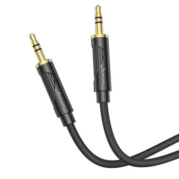 AUX кабель Hoco UPA30 черный 1м тканевая оплетка Jack 3.5 TRS Jack 3.5 TRS