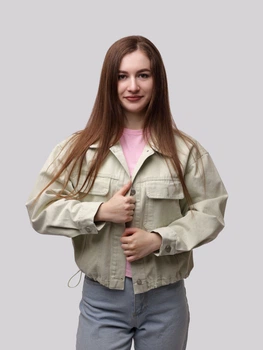 Куртка джинсовая женская OneSize Мятный (704665-OneSize)